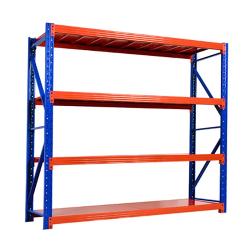 Новая оцинкованная безболтовая стойка для супермаркета средней мощности, оборудование для складов, стеллажи с длинным промежутком