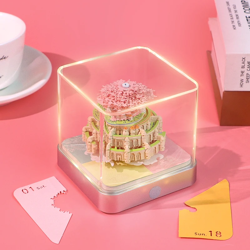 Creative Personalized Custom 3D Paper Art Daily Tear Off Small Office Pocket 3D Polyhedron Paper Desk Table Calendar For Gift