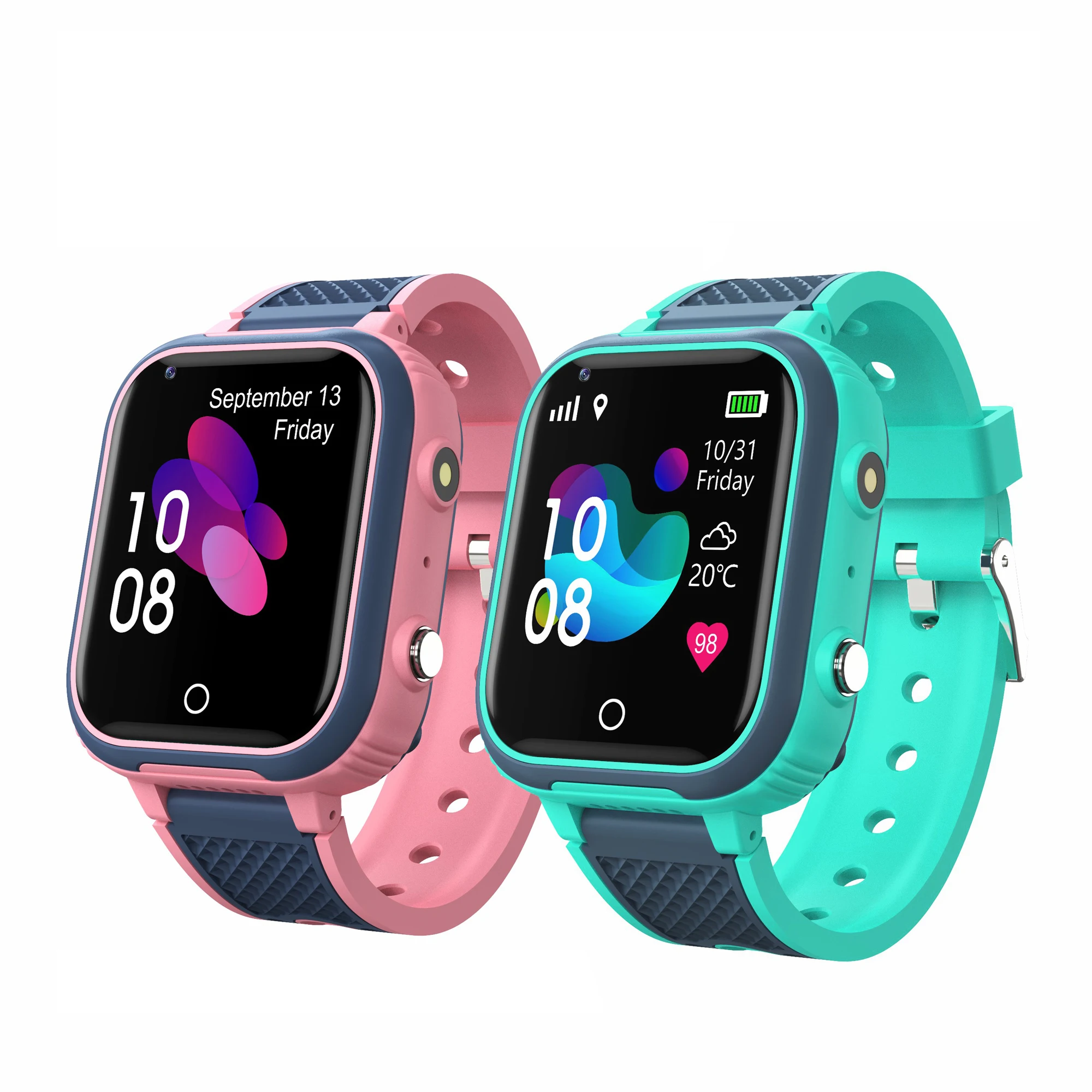 New IP67 waterproof 1.4inch IPS touch screen universal WiFi global 4G Sim Calling android GPS kids smart watch