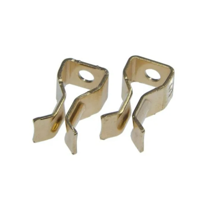 Custom electrical sochket metal brass stamping part/Metal Hardware Copper Stamping Small Battery Spring Electrical Contacts