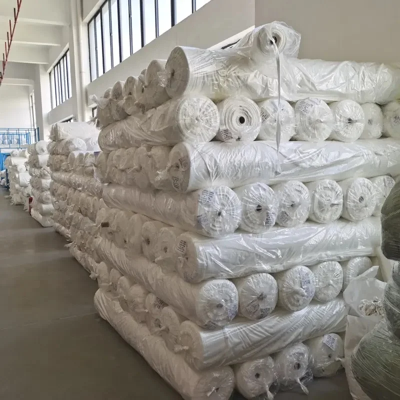 Wholesale solid 100% polyester dyed plain woven microfiber fabric roll packing