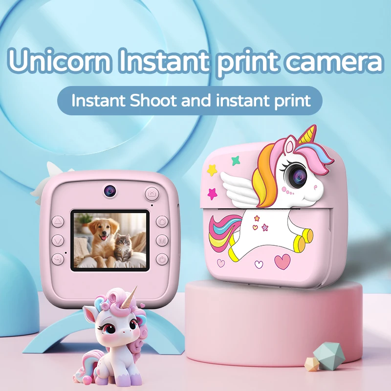 HD Digital Child Printer Camera Kids Digital Camera as Birthday Christmas Gift for Boys Girls