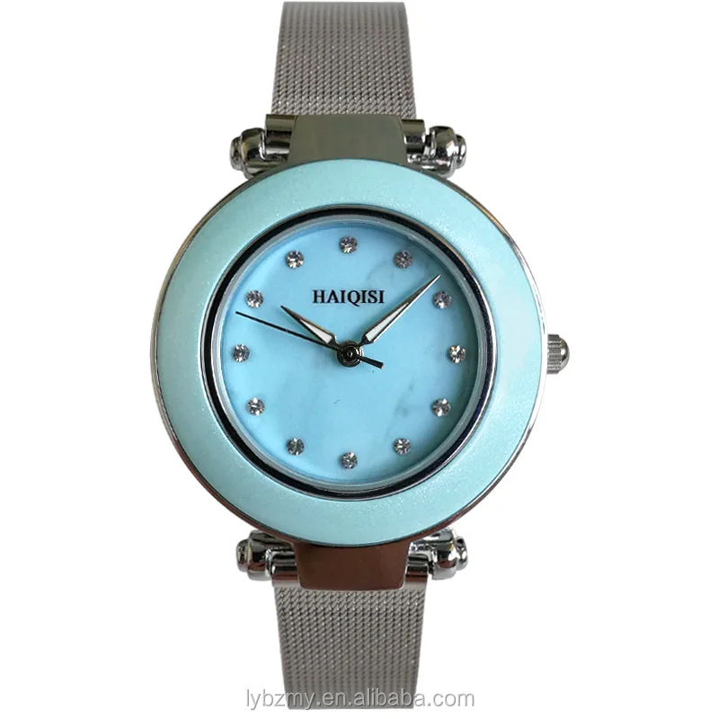 
student quartz fashion strap creative waterproof marble jade watch 