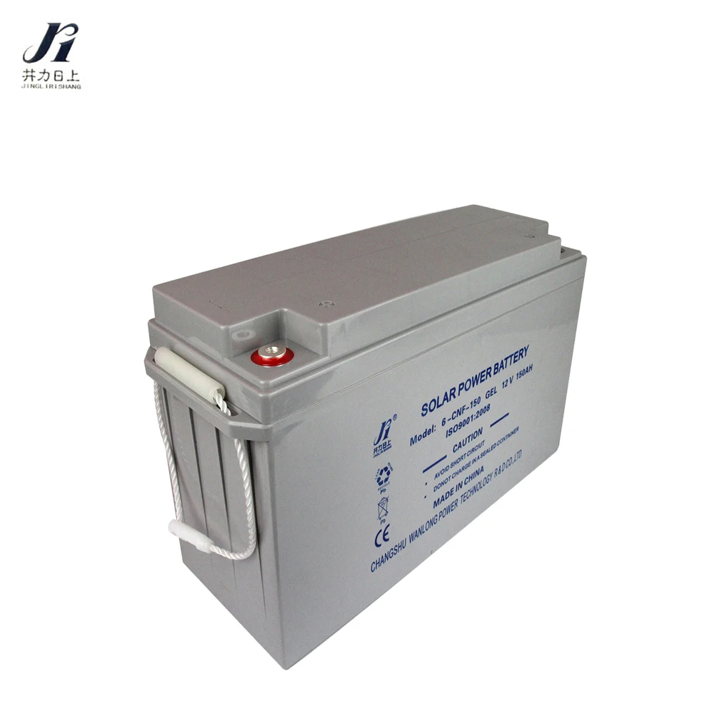 Wanlong Power AGM type 12 volt 150ah deep cycle free maintenance solar storage sealed lead acid gel battery