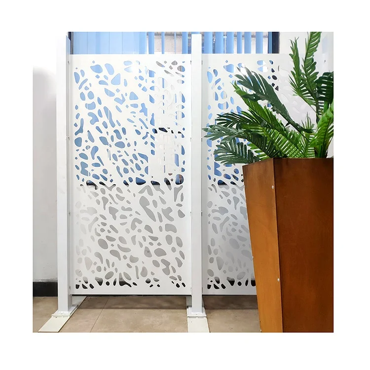 Индивидуальные металлические панели конфиденциальности, садовые алюминиевые наружные заборы, декоративные сетчатые панели