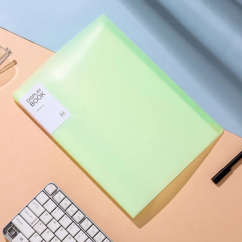 A4 Transparent Multi-layer Loose-leaf Folder PP Student Certificate Test Paper Storage Book File Dyed Pregnancy Test Sheet