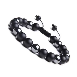 Beaded Bracelets for Women Men Anxiety Essential Oil Volcanic Stone Bead Bangle Adjustable Yoga Aromatherapy Bracelet
