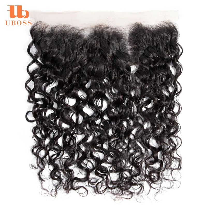 
Brazilian Human Hair Sew In Weave 100% Human Virgin No Tangle Brazilian Water Wave Hair Frontal 