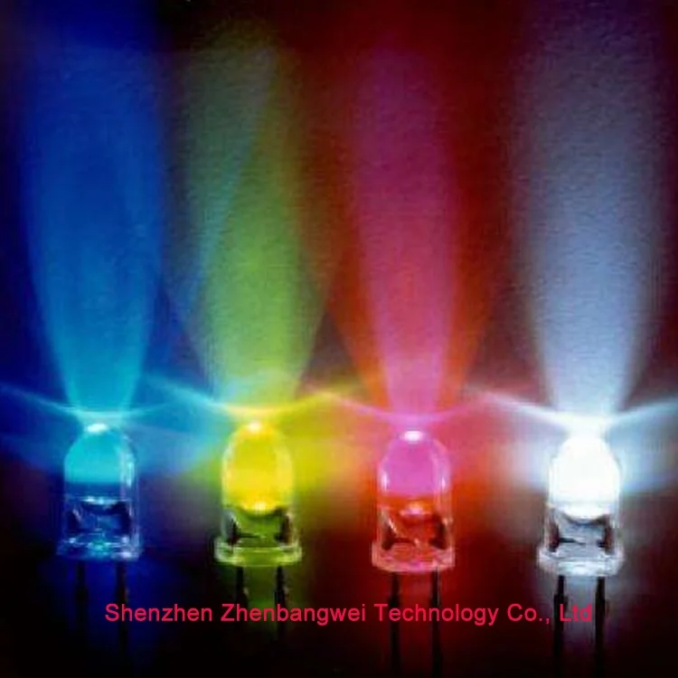 ZBW Chinese manufacturer 4 pins f5 multi colour rgb light emitting diodes,5mm led emitting diode,wireless led diode 5mm