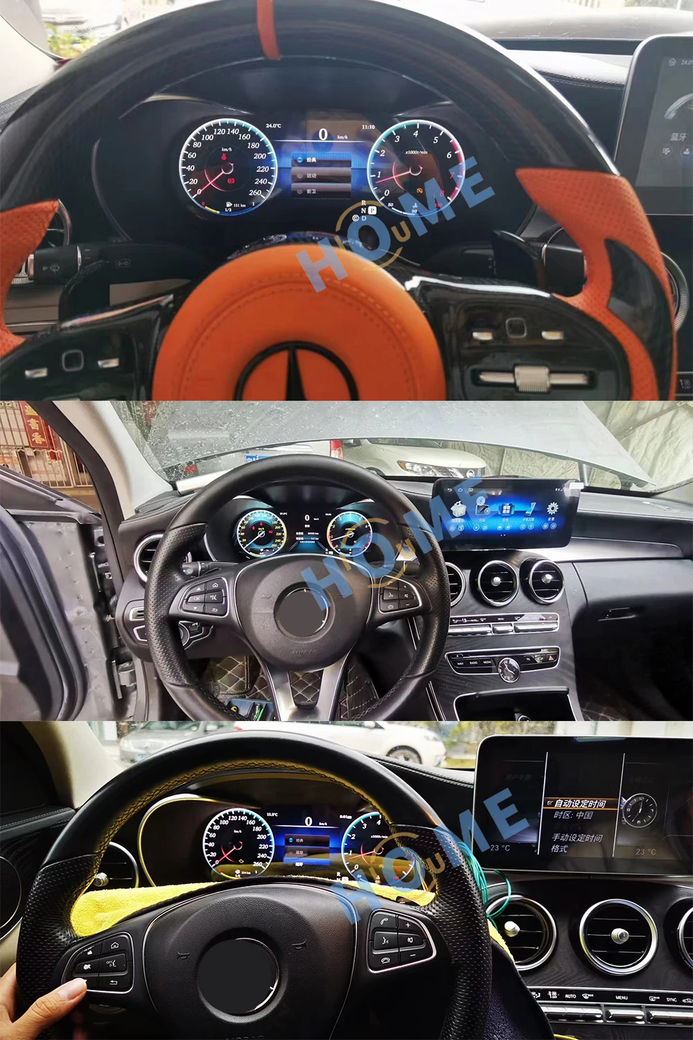 ЖК-спидометр Приборная панель автомобиля для Benz C-Class W204 W205 / GLC X205 2011-2018 кабины