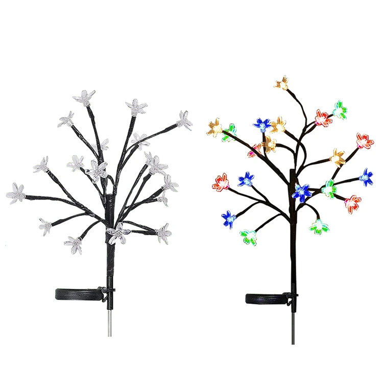  Outdoor Garden Decorative Solar String Lights Multi Color Fantastic Led Cherry Blossom Tree