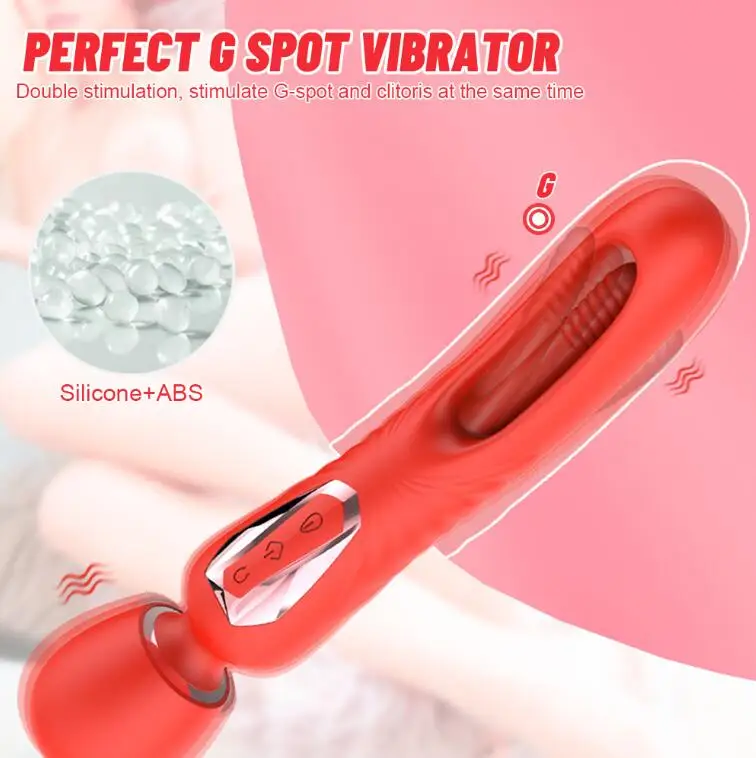 Powerful Tapping Flapping AV Massage Wand Dildo Vibrator 10 Mode Vagina G Spot Stimulator Clitoris Anal Sex Toys for Women%