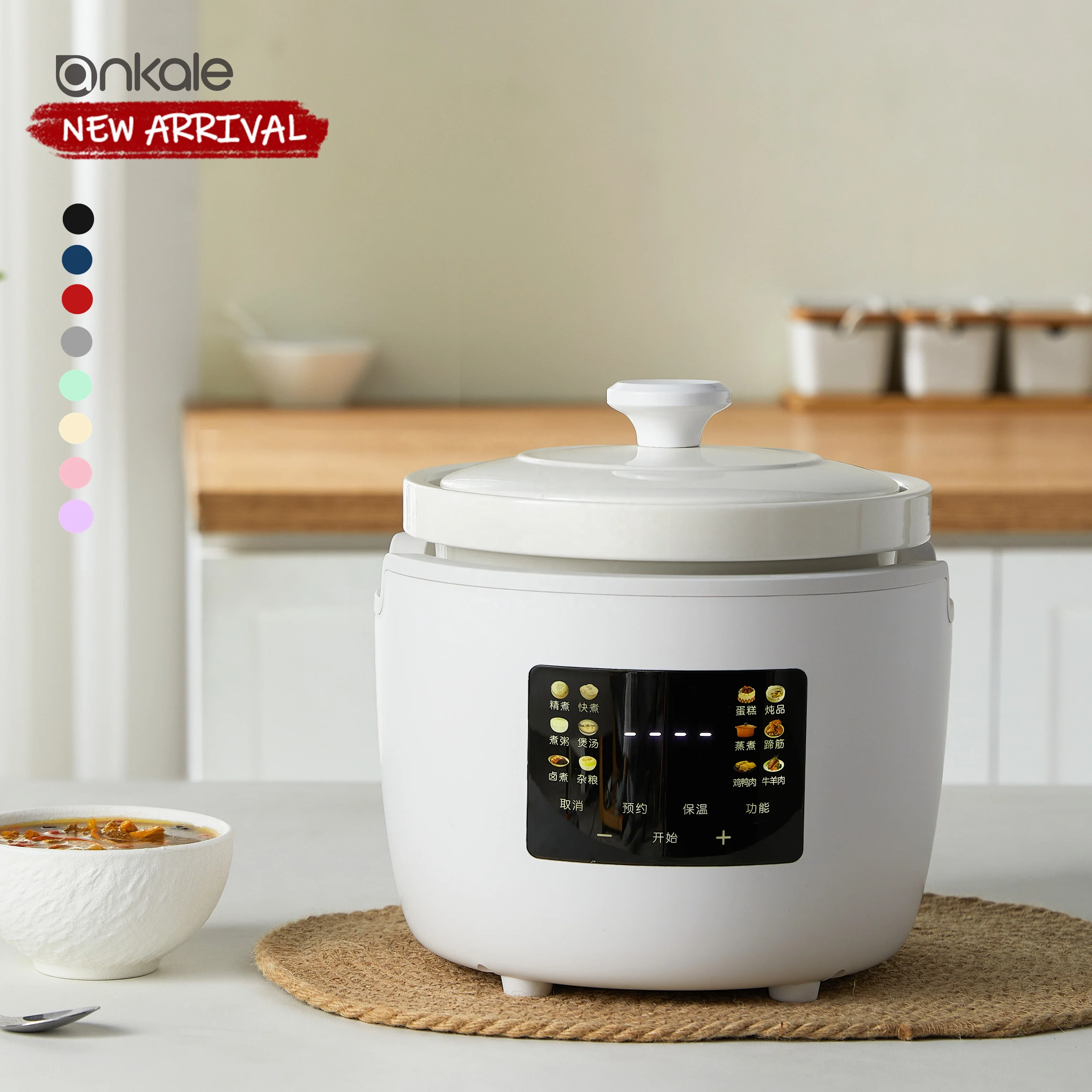 Hot selling new design good quality small Reservation and timing intelligent electric cooker for kitchen slow cooker