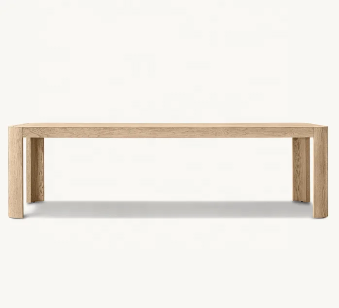 New Arrival Luxury Furniture Dining Tables Rectangular Set Wood Oak Solid Wood Dining Table