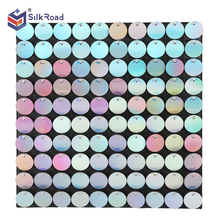 Sparkly Living Signs Fabric Flakes movable reflective exterior Shining advertisement Decorative Sequin Brick Panel Sign Wall