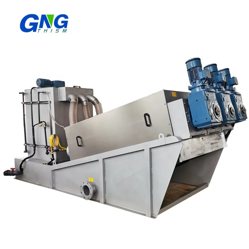 The screw sludge dewatering machine