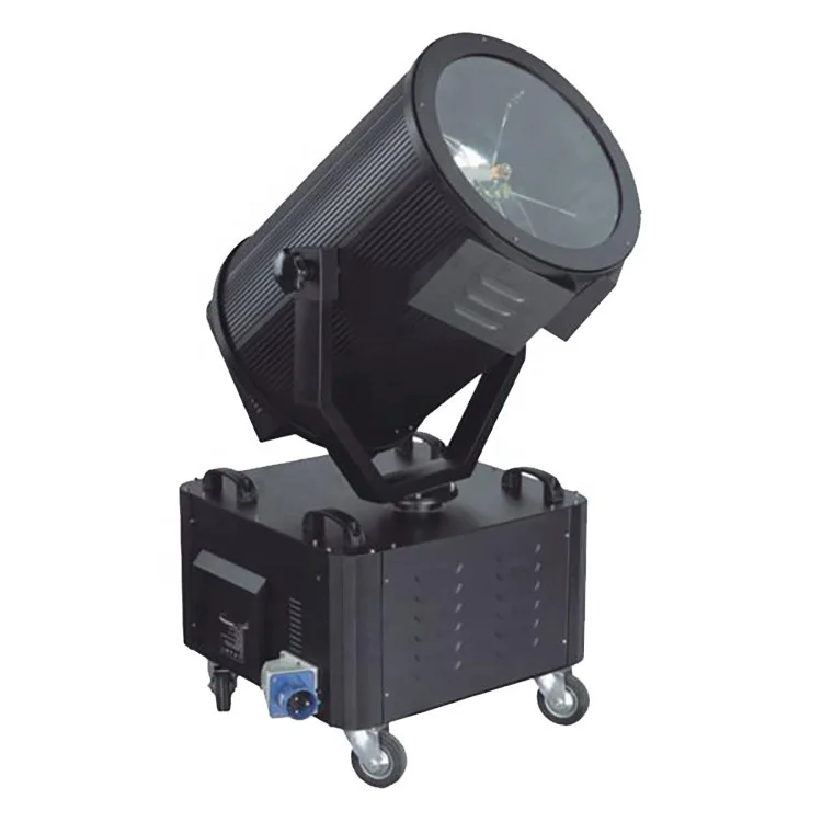 HOGNHE  7KW outdoor xenon sky searchlight rotating sky beam light