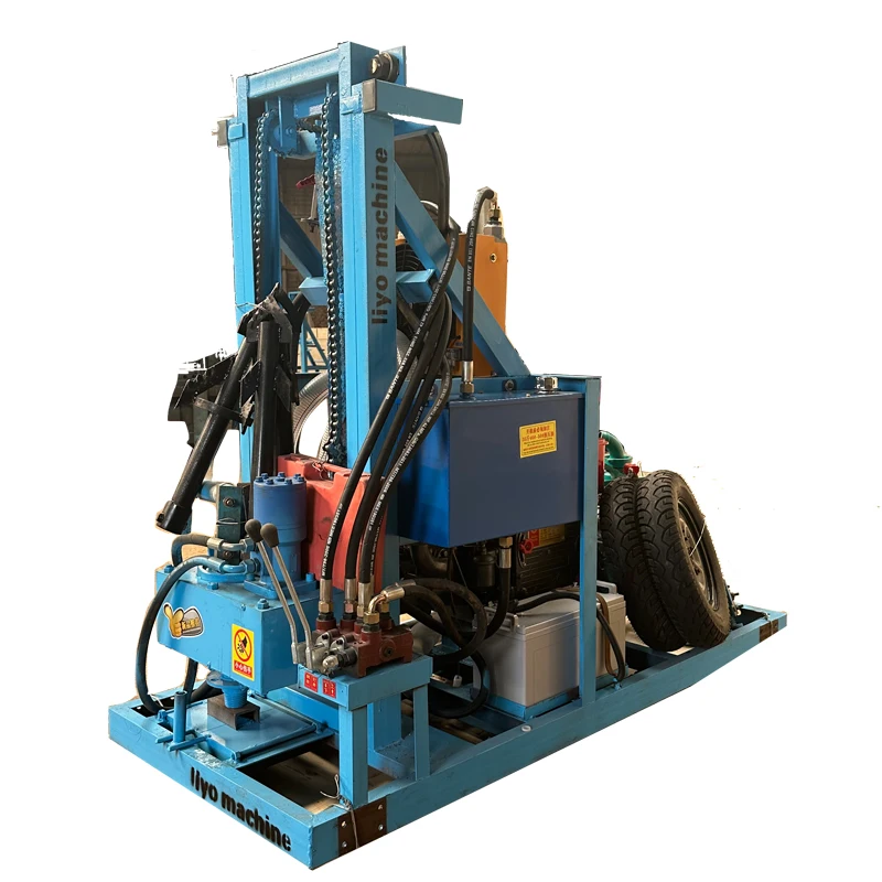 water drilling machine 150m Wheel Drilling Rig  water drilling rig for well