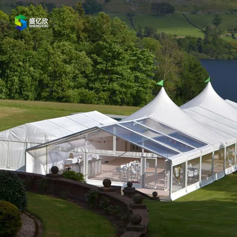 Factory Customized Size Party Tent Long Span Aluminum Transparent Wedding Tent for Event
