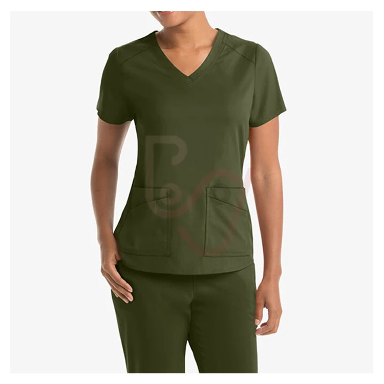 V-neck custom hospital uniforms medical nursing scrubs uniform scrub sets uniformes medicos