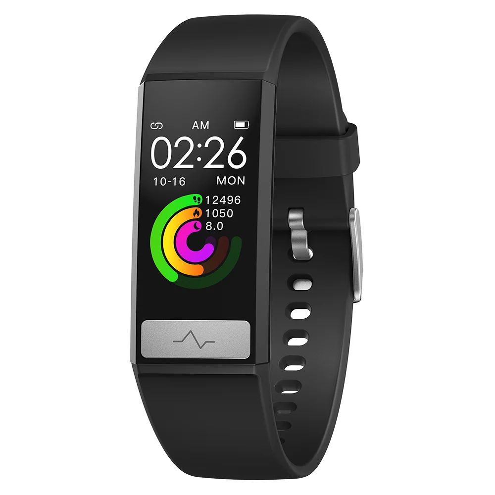 New on market body temperature smart bracelet healthy tracker fitness ECG blood pressure 24 hours heart rate detection wristband