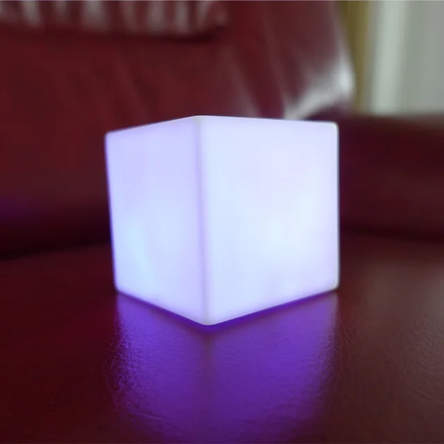 Wholesale waterproof LED cube color changing night lights by manufacturers