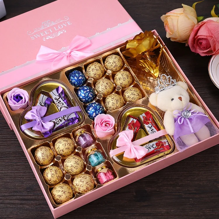 Gift Box Hot sale chocolate packaging boxes custom LOGO chocolate truffles packaging Christmas gift box