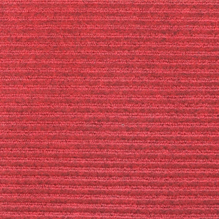 Red polyester stripe wedding rug carpets mat