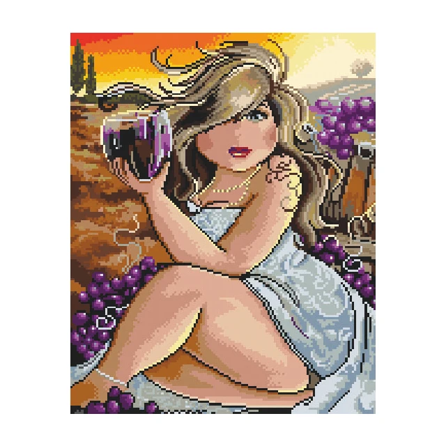 Ледяная богиня, красивая девушка, сделай сам, изготовление на заказ, украшение для гостиной, спальни, картина, Алмазный рисунок