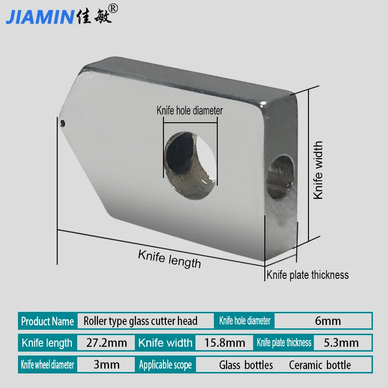 Diamond Cemented Carbide Glass Cutter Head Wine Bottle Cutting Tools Replacement Cutting Head For Glass Bottle Cutter Tool