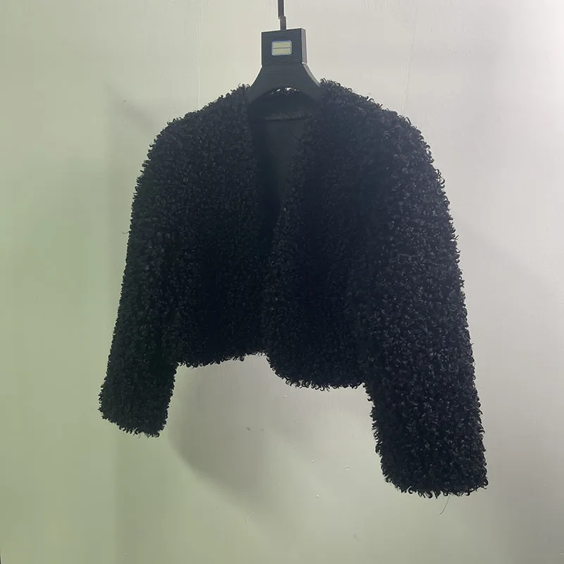 Women 2024 Autumn New Fashion All-Match Loose Zipper Teddy  Jacket Vintage Casual Female Outerwear Chic Overcoat