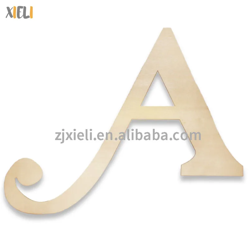 Xieli China Wholesale OEM ODM Diy Wood Crafts 26 English Wooden Alphabet Letters Wall Signs