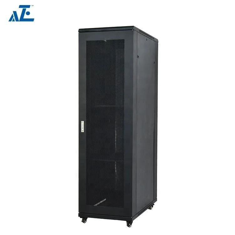 AZE 42U 45U Floor Standing Network Cabinet Rack Server Box Enclosure with Locking Front Glass Door 1200mm Deep