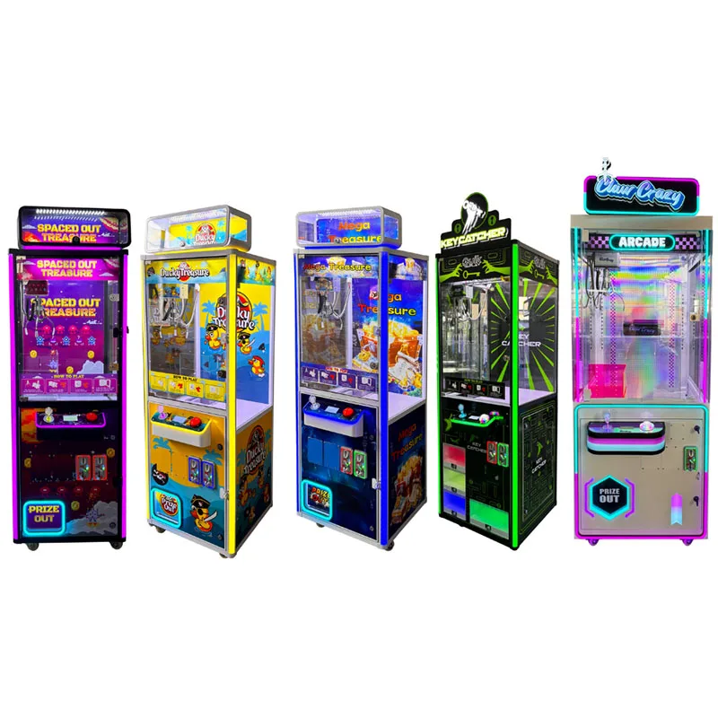 wholesale Custom Logo prize Claw Vending Machine ducky mega sea treasure key carcher locker box crane claw arcade game machine