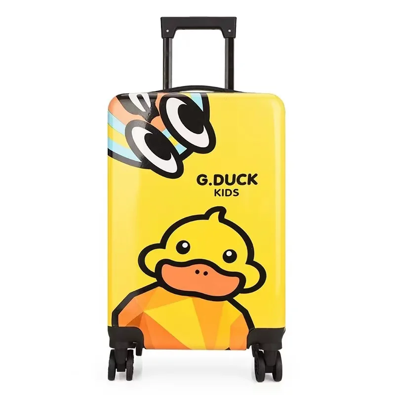 Wholesale OEM customized logo Cute Suitcases kids character luggage bag cases with wheels