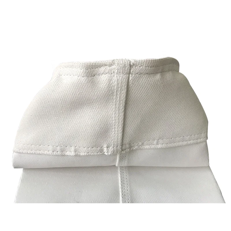 Dust air filter bag glass fiber needle felt 1.8-2.5 mm high temperature resistance used for dust removal and filtration