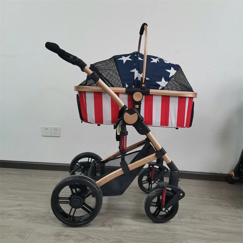 pet stroller with pet carriers and dog accessories