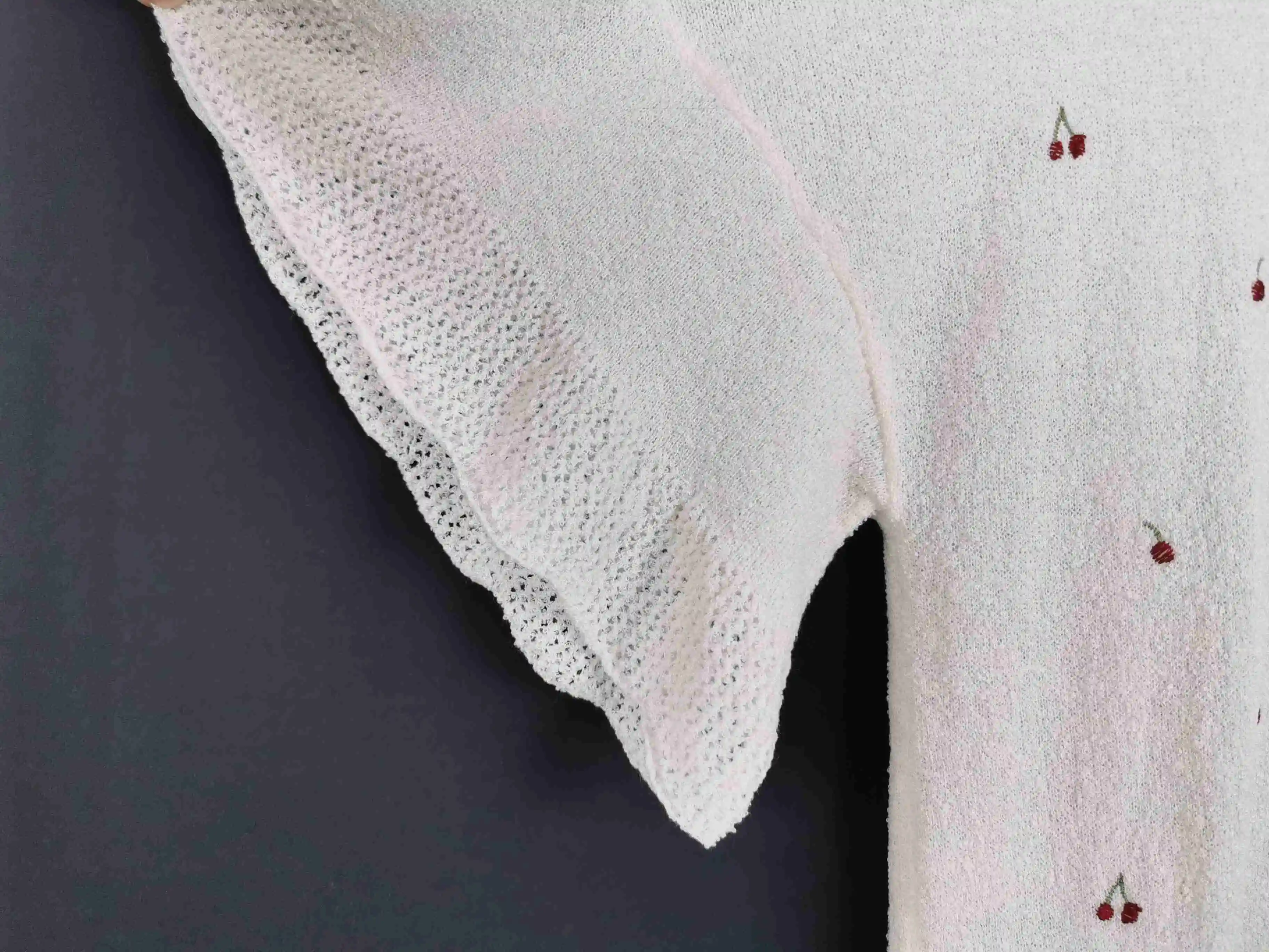 Высококачественные Женские Вязаные Классические платья с оборками на рукавах для девушек, женское Вязаное летнее платье