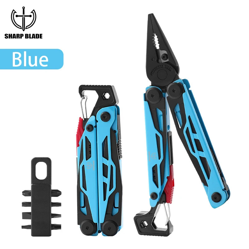 Multipurpose pliers high end folding pocketknife pliers hand tool 13 in 1 mini multi-function stainless steel plier
