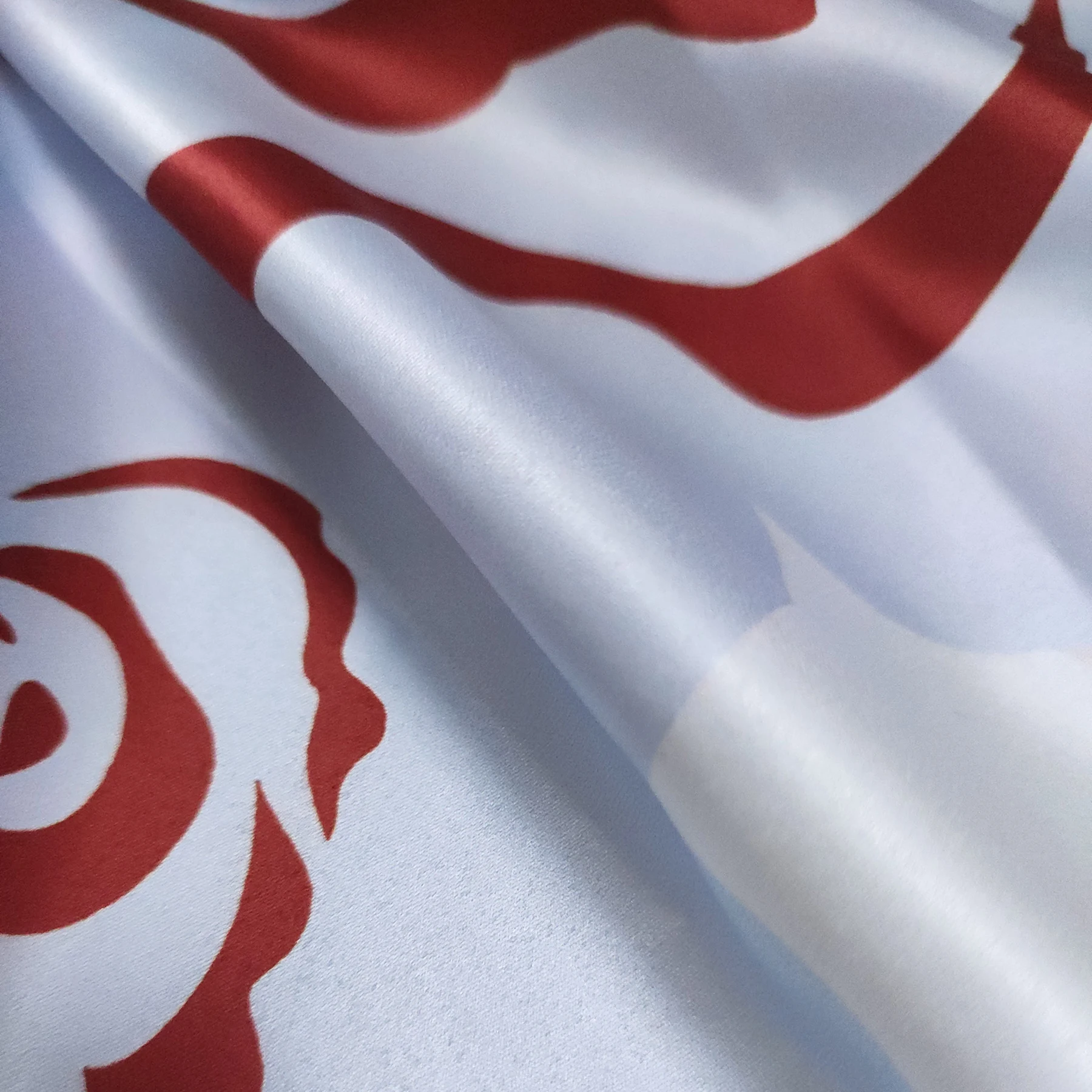 
Hot sale printed polyester satin material silk polyester satin emboss fabric for dress 