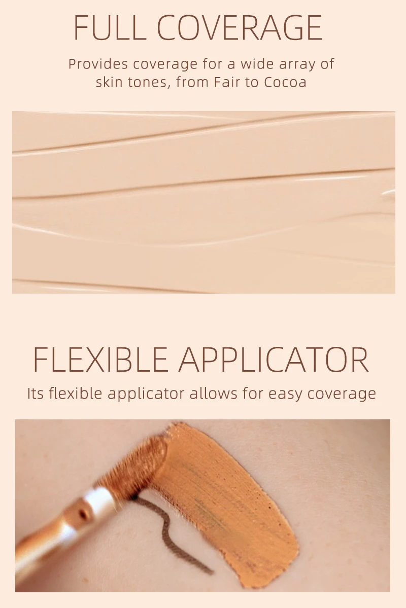 LOW MOQ Make Your Own Liquid Concealer Makeup Full Coverage Private Label Waterproof 8 Color Foundation Concealer Pen SticK