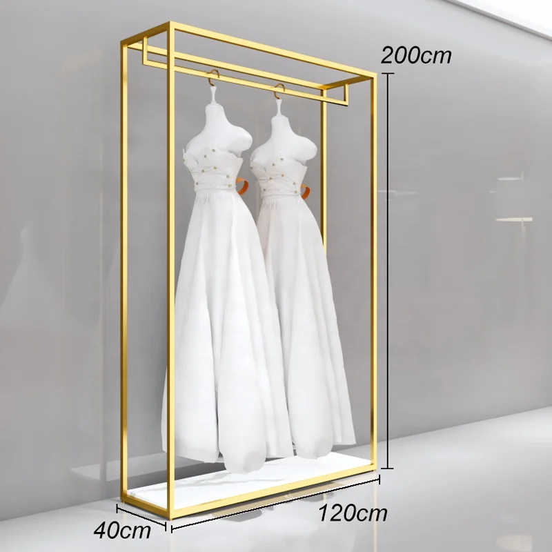 Customized Fashion Wedding Dress Shop Display Furniture Wedding Dress Display Rack For clothes Shop