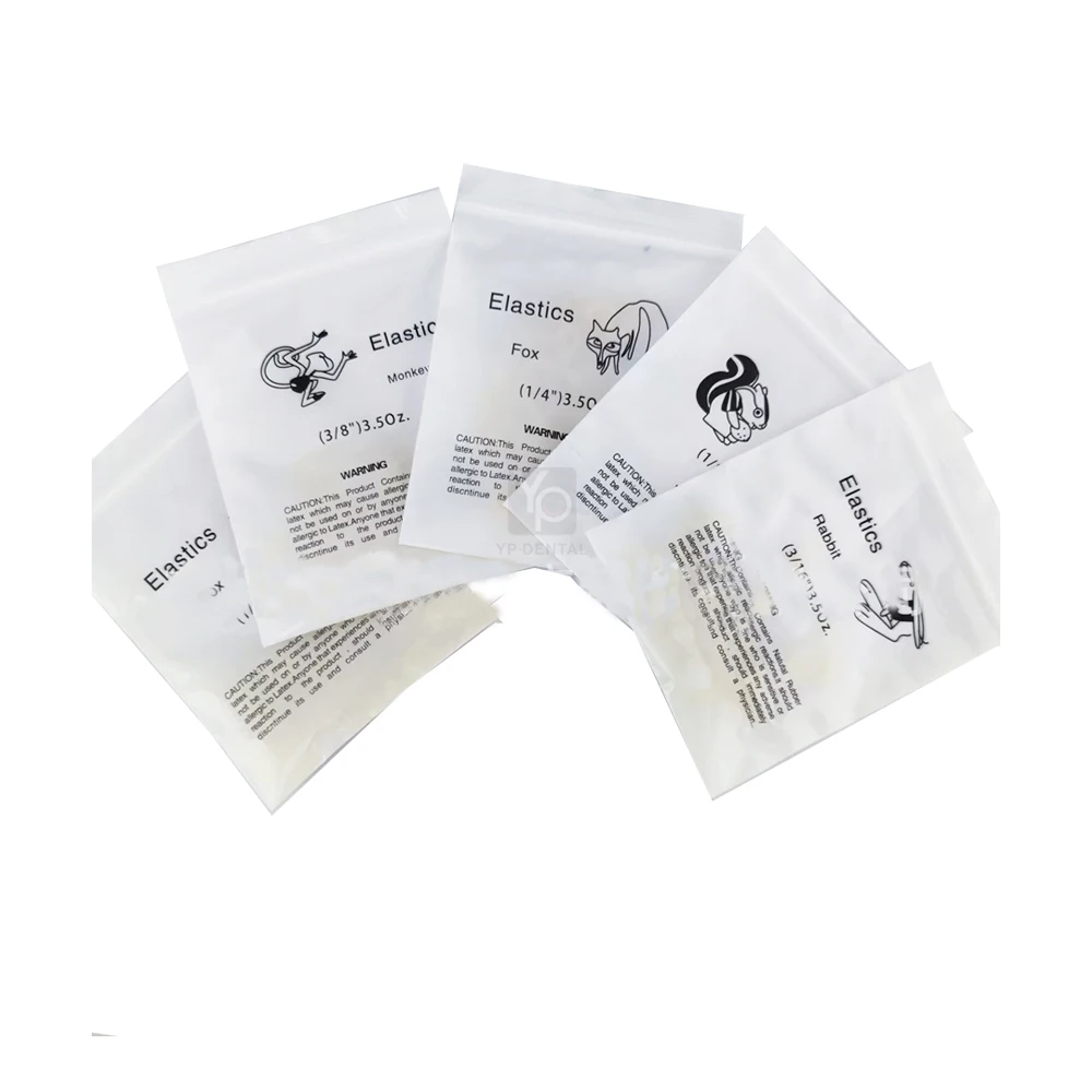 Dental Rubber Bands Orthodontic Brackets Elastics Teeth Braces Ligature Tie Animal Zoo Pack