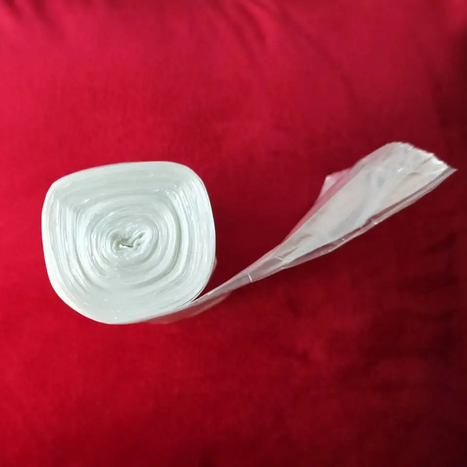 cheap biodegradable plastic recycled garbage bag on roll