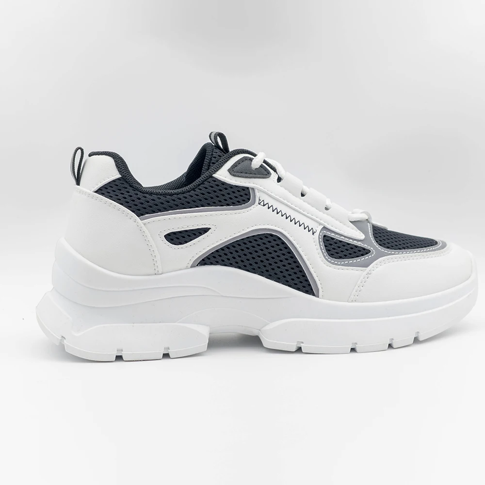 KH Factory INJECTION Shoes Chunky Sneakers Casual Fashion High Quality White Platform Lace-up Shoes For Women Classic