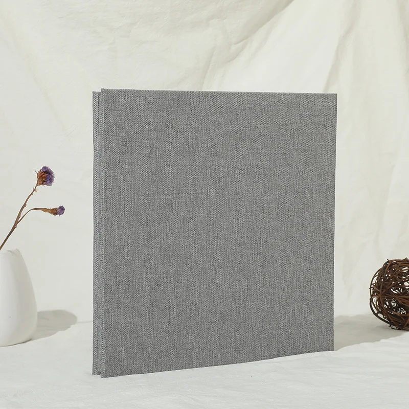 Custom linen self-adhesive DIY photo booth album family large capacity handmade creative gifts album book