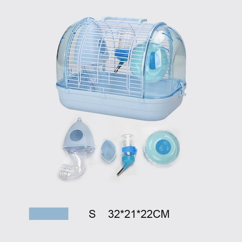 Прозрачная клетка для хомяка, основная клетка, декоративная клетка для домашних животных, декоративная Высокая красота