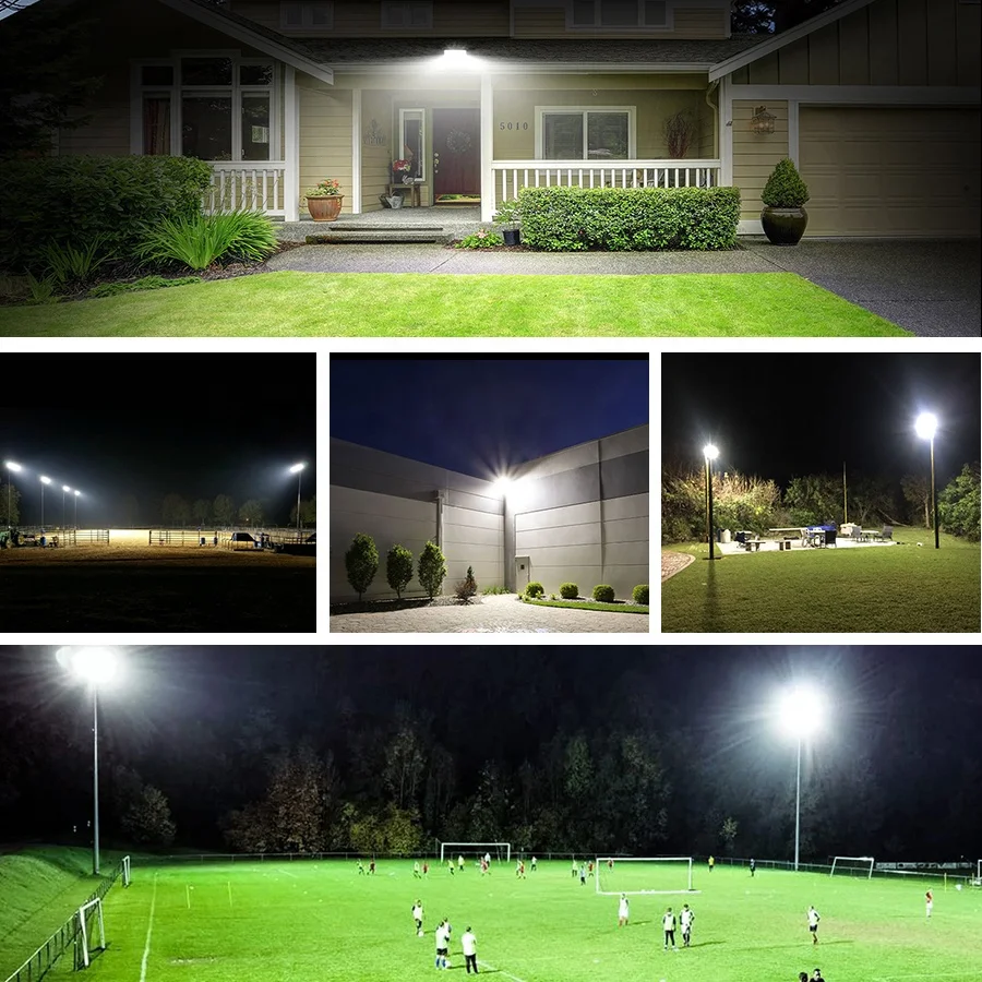 140lm/w 30W-600W Sport Tennis Court Area Light 4KV 6KV IP66 LED Flood Lights