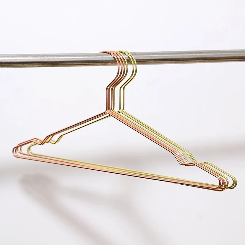 Wholesale Factory Price rose gold scarf hanger Nordic Home Style Metal Clothes Hangers Anti Slip Hanger