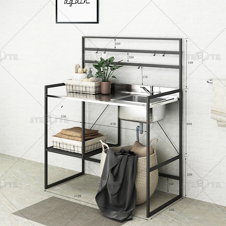 Modern Design 3 Tier Steel Storage Rack Bathroom Furniture Toilet Rack Balcony Washing Machine Rack